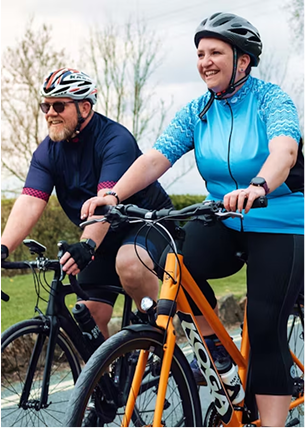 People riding after nutrition consultation
